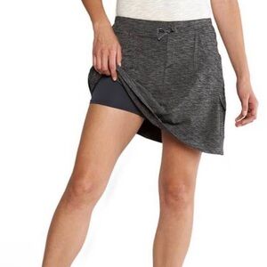 Kuhl Women's Mova Cargo Skirt Skort Hiking Stretch Heather Gray Large